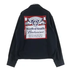 WASTED YOUTH (ウェイステッドユース) 23AW ×BUDWEISER JACKET バドワイザー ジャケット スウィングトップ ブラックのサムネイル