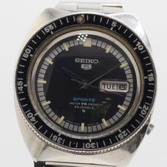 68年製/自動巻き/稼働 セイコー5スポーツ 初期モデル 赤針6119-6020 