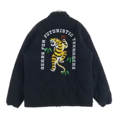 HUMAN MADE (ヒューマンメイド) QUILTED COACH JACKET バック虎刺繍 キルティングジャケット ブラックのサムネイル