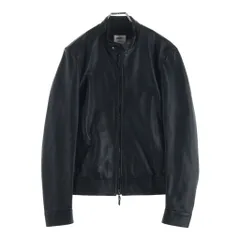 EMMETI (エンメティ) ラムスキン レザー シングルライダースジャケット ブラックのサムネイル