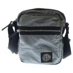 STONE ISLAND (ストーンアイランド) Black Coated Nylon Metal ECONYL Pouch Bag K2S159200015S0251 ナイロン ポーチバッグ グレーのサムネイル