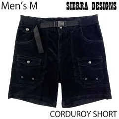【USED／メンズM】SIERRA DESIGNS コーデュロイ ベイカー ショーツ ブラックのサムネイル