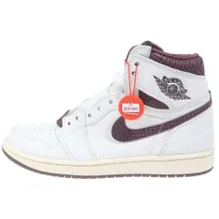 NIKE (ナイキ) ×A MA MANIERE AIR JORDAN 1 RETRO HIGH OG SP SAIL AND BURGUNDY アママニエール エアジョーダン1 レトロ ハイカットスニーカー US9.5/27.5cm DO7097-100のサムネイル