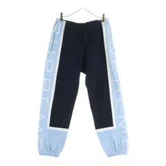 SUPREME (シュプリーム) 21SS パネルスクリプト スウェットパンツ ブルー/ブラックのサムネイル
