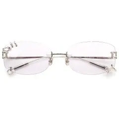 AMBUSH (アンブッシュ) PEARL PIERCED ピアス装飾 リムレス サングラス アイウェア シルバーのサムネイル