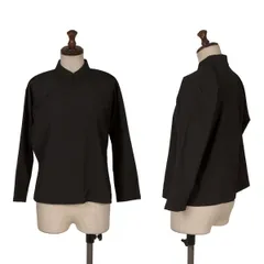 コムコム コムデギャルソンCOMME des GARCONS ウールチャイナボタンシャツ 黒Sのサムネイル