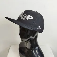 7UNION セブンユニオン ベースボールキャップ ターゲットマーク  銃 弾痕 ギャングスタ  フラットバイザー TROOP 刺繡 B-BOY ヒップホップ  ブラック 7 5/8 F634のサムネイル
