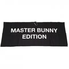 【未使用品】マスターバニー タオル 黒×白 カラビナ付 折り畳みベルト付 非売品 ゴルフ MASTER BUNNY EDITIONのサムネイル