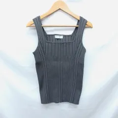 PAGEBOY ページボーイ ミントヤーンスクエアネックタンク グレイ F □○のサムネイル