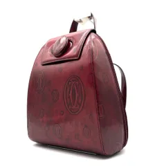 カルティエ Cartier ハッピーバースデー バックパック リュック ボルドー 総柄 エナメル パテントレザー 本革 ボーナス 夏休み 帰省 お盆 敬老の日 サマーギフト シルバーウィーク ご褒美のサムネイル