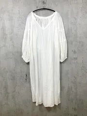 新品 titivate ティティベイト 袖ボリュームレースアップ ロング ワンピース sizeM/白 ■◇ レディースのサムネイル