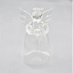 【新品未使用品】エンジェル 一輪挿し ガラス エンゼル 天使 花立 オブジェ ハート クリア
