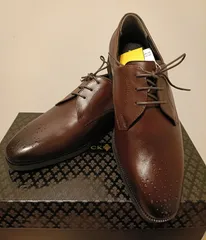 【新品】PATRICK COX ビジネスシューズ ブラウン　プレーントゥ　メダリオン装飾　24.5cmのサムネイル