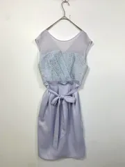 ROYAL PARTY ロイヤルパーティー フォーマル レース切替 ノースリーブ ワンピース size2/紫 ■◆ レディースのサムネイル