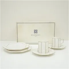 GIVENCHY　ジバンシィ　カップソーサー・ケーキ皿ペア（紙箱）  食器 おしゃれ かわいい インテリア レトロ アンティーク プレート 居酒屋 カフェ 和食 洋食のサムネイル