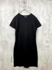 agnes b アニエスベー カジュアル ラメ カットソー 半袖 Tシャツ ワンピース size1/黒 ■◆ レディースのサムネイル