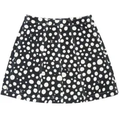 美品 ルイ ヴィトン × 草間彌生 インフィニティドット コットン ブラック/ホワイト ミニスカート 黒 白 LV 0057 LOUIS VUITTONのサムネイル