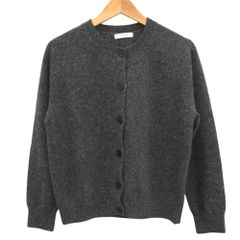 新品同様 グッチ カシュクール ニットカーディガン ロゴ 刺繍 リボン