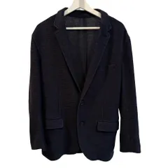 エムケーミッシェルクランオム MK MICHEL KLEIN HOMME テーラードジャケット 上着 コットン混 2B ニット フラップポケット 52 濃紺 ダークネイビー /MZ ■ECF005のサムネイル