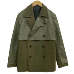 ランバンオンブルー LANVIN en Bleu 切替 ウールPコート LB-6M-61211 コート グリーン 48サイズ 201MT-6201のサムネイル
