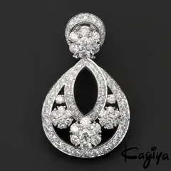 Van Cleef ＆ Arpels ヴァンクリーフ＆アーペル PT950 スノーフレイク ダイヤモンド イヤリング 片耳 14.5g プラチナ Pt ダイヤ ジュエリー アクセサリーのサムネイル