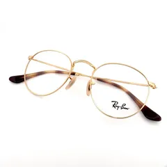 Ray-Ban RX3447V ROUND METAL メガネ ゴールドフレーム ラウンドメタル 鑑定済み 正規品 レイバン