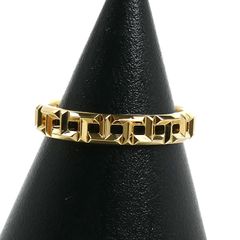 最終セール美品短期出品Tiffany TトゥルーナローAU750YGリング 8号 