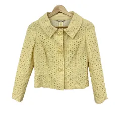 HARRODS(ハロッズ) ジャケット サイズ2 M レディース美品  - ライトイエロー 長袖/レース/春のサムネイル