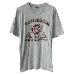 90s USA製 FRUIT OF THE LOOM 半袖 プリントTシャツ XL ライトグレー フルーツオブザルーム 90年代 カットソー 夏物 a806-6768のサムネイル