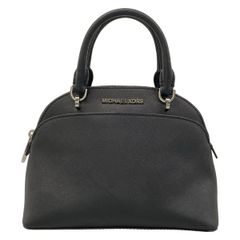 MICHAEL KORS レザードーム型サッチェル ハンドバッグ ショルダー 黒 