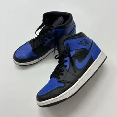 21ss 2021 良品 NIKE AIR JORDAN 1 MID HYPER ROYAL ナイキ エアジョーダン 1 ミッド ハイパー ロイヤル サイズ 27cm 806-0040のサムネイル
