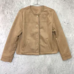 【 新品 タグ付き 】　ELENCARE DUE エレンカーレデュエ フェイク スエード ブルゾン ベージュ Mサイズ 〇◇のサムネイル