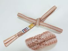 角帯 玄海 本場筑前 博多織 正絹 伽羅色 きゃらいろ 新品 メンズ帯 金