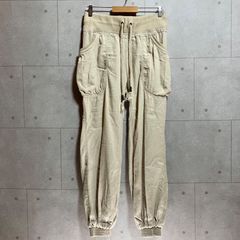 goa ゴア 綿麻 サスペンダー付き カーゴパンツ ワークパンツ ベージュ 