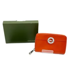 Longchamp ロンシャン 財布 コインケース カード ウォレット 箱付 オレンジのサムネイル