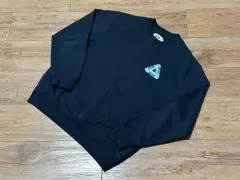 3回着用 L PALACE パレス スラブ ネイビー スウェットのサムネイル