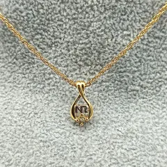 【美品】ニナリッチ　NR　ロゴネックレス　ストーン付きのサムネイル