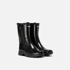 AIGLE　エーグル アリア レインブーツ ノワール レディース　24.0㎝　長靴　全国送料無料※一部地域除く