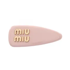 ミュウ ミュウ Miu Miu バレッタ メタルロゴ 51F092 ピンク その他 バレッタ レディース Used Aのサムネイル