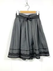 Secret Honey シークレットハニー 7SE5080 レースアップ ヨーク プリーツ スカート size2/グレー ■■レディースのサムネイル