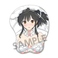 【新品】【HS特典付き】閃乱カグラ 描き下ろしおっぱいマウスパッド 飛鳥 ウェディング ver.【正規品】のサムネイル
