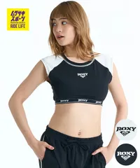【ムラスポ公式】新品 ROXY ロキシー 半袖 Tシャツ レディース 水陸両用 SALTY SQUAD ラッシュトップ RLY261046 UTのサムネイル
