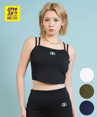 【ムラスポ公式】新品 GYDA ジェイダ ブラトップ キャミソール レディース 水陸両用 レイヤード ライン ワンポイント 414510 ムラサキスポーツ限定のサムネイル