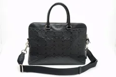 コーチ シグネチャー 2way ハンドバッグ ブリーフケース トート 書類鞄 F73419 ビジネス Unisex レザー 黒 ブラック COACH 6867hのサムネイル