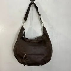 Bruno Rossi ロッシ レザーショルダー 2way ハンドバッグ 丸底 本革 シンプル モード イタリア製 ブラウン F660のサムネイル