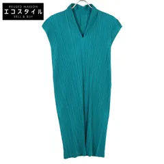 PLEATS PLEASE　プリーツプリーズ　PP73-JH166 17AW グリーン ノースリーブワンピース　3のサムネイル