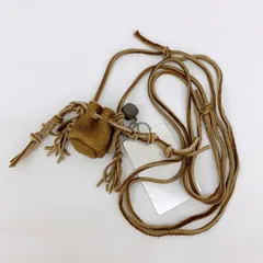NUMBER (N)INE JAM HOME MADE ナンバーナイン ジャムホームメイド ジョージ期 レザー ポーチ ネックレス メンズ アクセサリー DF19505■のサムネイル