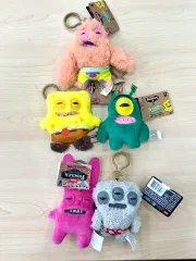 ファグラー スポンジボブ パーグラー 奇妙な歯のぬいぐるみガチャ 鍵バッグホルダー キーホルダー (まとめ)