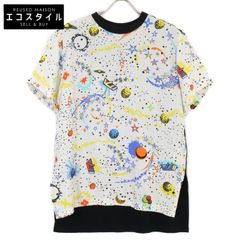 ルイヴィトン バイカラーギャラクシーtシャツ ブラックS 宇宙半袖