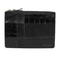 コムデギャルソンCOMME des GARCONS パッチワークジップポーチ 黒のサムネイル